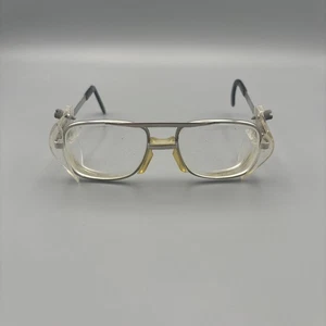 Titmus Z87 - 70er Jahre Silber Piloten Schutzbrille Gestell Pilot 58-16-6" Made in USA - Bild 1 von 6