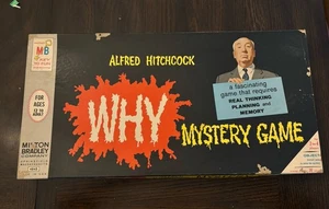 Juego de mesa misterioso vintage 1958 Milton Bradley Alfred Hitchcock Why COMPLETO - Imagen 1 de 18