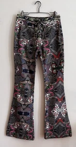 Farm Rio Paisley-Druck Korsett Krawatte Glockenunterteil Hose Größe 6 NEU Neu mit Etikett - Bild 1 von 7