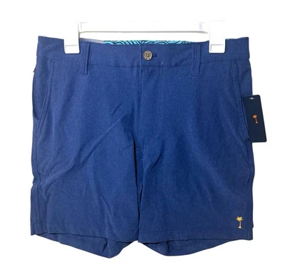 Pantalones Cortos Margaritaville Para Hombre 32 Cintura 7" Entrepierna Azul Crepúsculo UPF 30, Secado Rápido Foto 1 de 4