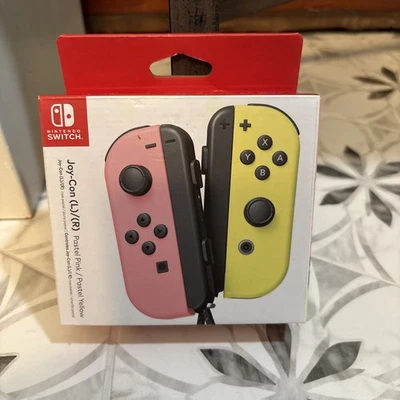 Nintendo Switch Joy-Con (L)/(R) - Pastel Pink/Pastel Yellow New - Image 1 of 4