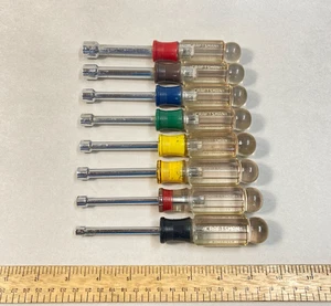Craftsman Nut Driver Set 8 Pc Stubby 1/2"-3/16" SAE USA - Picture 1 of 8