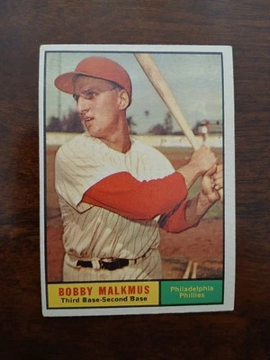 1961 Topps - High # Bobby Malkmus #530, EX.+ Phillies Smooth- Clean Surface. - Image 1 of 2