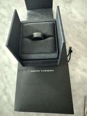 Anillo David Yurman Streamline de titanio negro para hombre talla 12 Foto 1 de 4