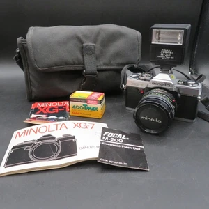 Minolta XG-7 Medium Format SLR Film Camera with MD Rokkor-X 50mm Lens TESTED - Picture 1 of 11