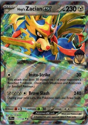 2025 Scarlet & Violet Series - Journey Together Hop's Zacian ex Double Rare #111 - Image 1 of 2