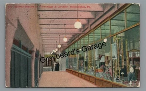 Subway Station Strawbridge Clothier PHILADELPHIA PA County Pennsylvania Postcard - Picture 1 of 2