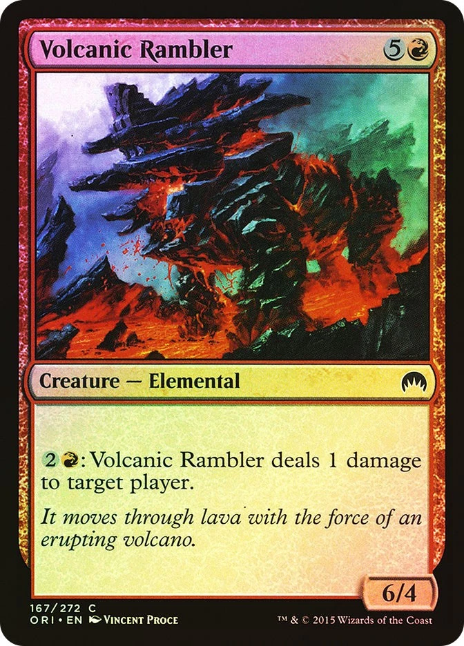 MTG FOIL Volcanic Rambler  - Magic Origins #167 - Image 1 of 1