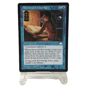 Magic The Gathering Ancestral Knowledge Weatherlight Card 1997 - Picture 1 of 10