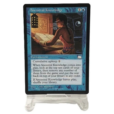 Magic The Gathering Ancestral Knowledge Weatherlight Card 1997 - Image 1 of 4