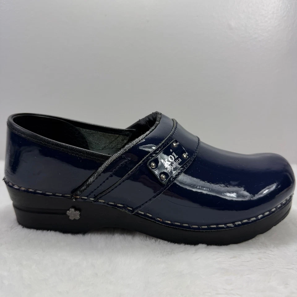Zuecos para mujer Koi by Sanita azul marino charol Eur 39 / EE. UU. 8 Foto 1 de 4