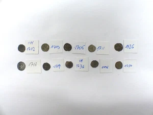 10 Silbermünzen Nürnberg 1702, 1703, 1705, 1711, 1726, 1718, 1719,1736,1748,1750 - Imagen 1 de 21