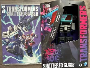 Transformer Shattered Glass BLASTER+REWIND+COMIC Hasbro Pulse Exclusive WFC IDW - Picture 1 of 2