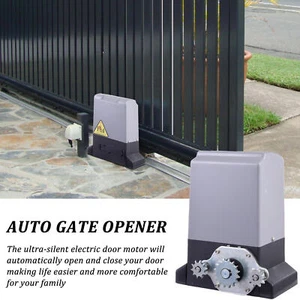 4400Lbs Sliding Electric Gate Opener Automatic Motor Remote Kit Heavy Duty Chain - Picture 1 of 12