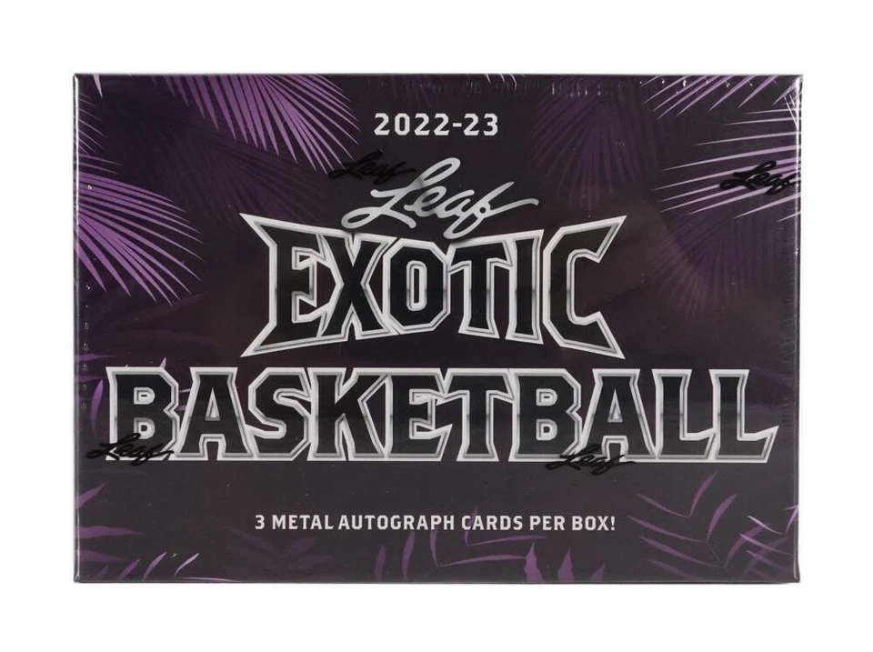 Leaf 2022-23 Exotic Basketball Hobby Box - 3 Cards