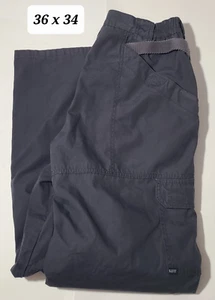 5 11 pantaloni cargo tattici da uomo grigi in tela ripstop taglia 36 x 34 ottime condizioni - Foto 1 di 5