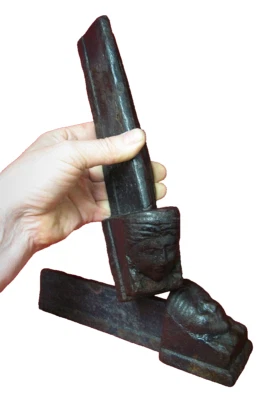 Paire De Chenets De Voyage XVIIIe. Rare - Photo 1/4