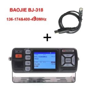 BAOJIE Walkie Talkie BJ-318 25W Dual Band 136-174&400-490MHz Car FM Radio BJ318 - Picture 1 of 7