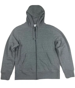 Amazon Essentials Men's Size Large Full Zip Draw String Hoodie Heather Gray EUC - Picture 1 of 9