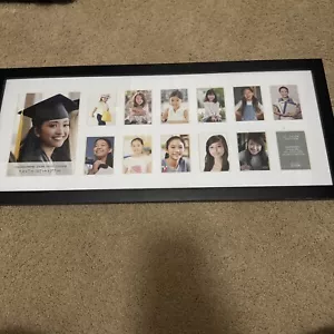 School Years Picture Day Collage Frame |Black | K-12 Photo Display - Picture 1 of 7