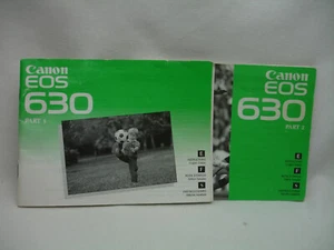 Canon Camera EOS 630 Part I and II Instruction Manual Guide - Picture 1 of 5