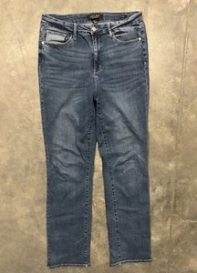 Jeans Judy blu donna 13/31 vita alta taglio dritto blu denim elasticizzato alto - Foto 1 di 6