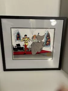 Disney Cinderella Prince Charming Framed Sericel Animation Art Limited Ed. COA - Picture 1 of 8