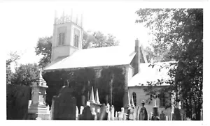 FRIEDHOF BEI DER KIRCHE, 1949.VTG 5,8" x 3,5" FOTO/12 - Bild 1 von 2