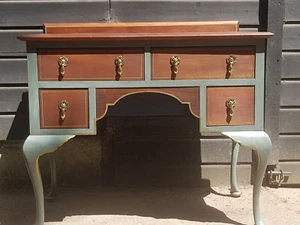 Queen Ann Style Low Boy/Writing Table - Picture 1 of 12