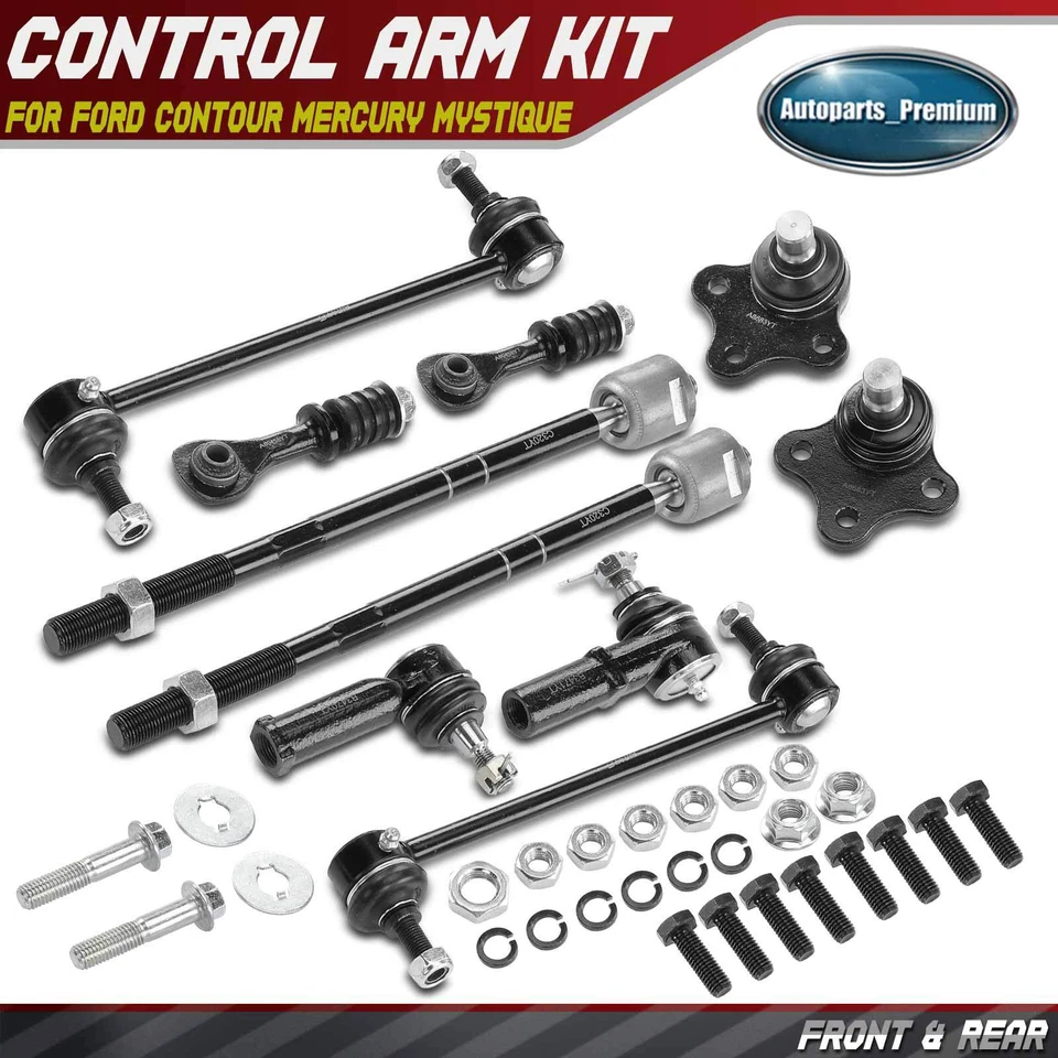 10pcs Sway Bar Link & Tie Rod End  Ball Joint for Ford Contour Mercury Mystique - Image 1 of 4