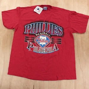 nwt vtg usa made 90s single stitch PHILADELPHIA PHILLIES t-shirt LARGE 1994 mlb - Picture 1 of 5