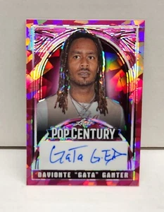 DAVIONTE GANTER ~ GaTa ~ 2024 Leaf Pop Century Autograph ~ Pink Ice AUTO #'d /7 - Picture 1 of 2
