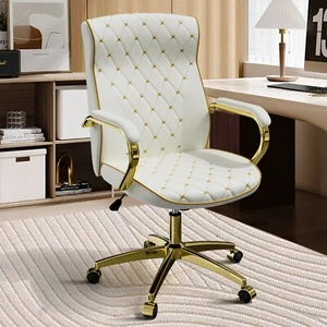 Bequemer ergonomischer Bürostuhl mit Schaukelfunktion Hochlehner Computer Schreibtischstuhl - Bild 1 von 29