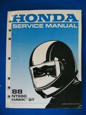 Honda 1988 NT650 Hawk BRAND NEW Original Factory Service Shop Manual H77 - Image 1 of 4