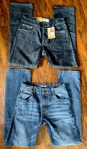 Levis , Tommy Hilfiger Jeans Lot Of 2 Size 14 Youth Straight Leg - Picture 1 of 4