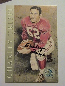 1998 Hall of Fame Platinum Charley Trippi Chicago Cardinals Georgia Bulldog Auto - Picture 1 of 1