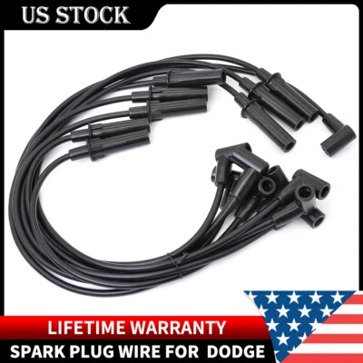 Cable de bujía 671-8170 HQ 8 para Dodge Ram 1500 Dakota Jeep Chrysler Aspen 4,7 L Foto 1 de 4