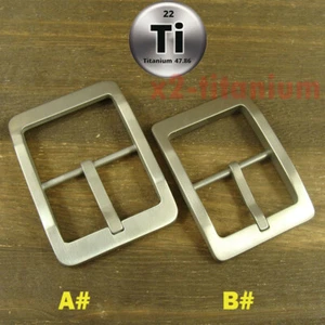 Titanium Ti anti-allergy Center bar Belt Buckles for 1.5" or 1.3" belt XZ296 - Picture 1 of 8