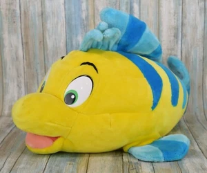 Vintage Disney Mermaid Flounder 24" Large Jumbo Fish Stuffed Plush Mattel - Picture 1 of 13