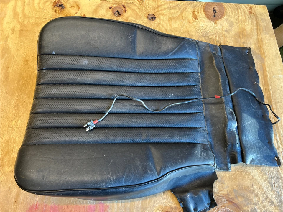 Asiento inferior derecho mercedes w123 cupé negro 300cd 280ce cuero térmico 85 Foto 1 de 4