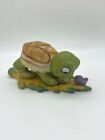 Vintage Vc&Gc Bisque Porcelain Turtle Figurine  - Made In Taiwan - B3
