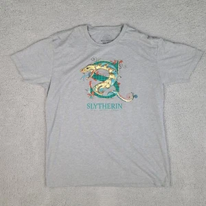 Harry Potter Slytherin T-Shirt Unisex XL groß grau Zauberwelt Grafik Tee - Bild 1 von 10