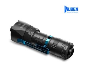 wuben T4 Portable tactical flashlight strong light EDC small charging--Black