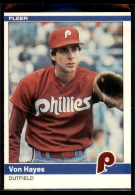 1984 Fleer Von Hayes #33 Philadelphia Phillies - Image 1 of 2