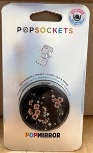 Empuñadura/Soporte PopSockets + Espejo 1x/2x Espejo Compacto Flor Rosa - Imagen 1 de 2