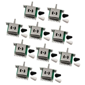 Set 10 Stck. 5-Wege ST Gitarrenschalter Tonabnehmer Wahlschalter & Spitzen für FD ST - Bild 1 von 8