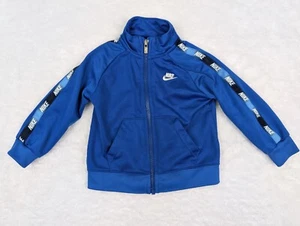 Nike Trainingsjacke Kleinkind 18MO blau durchgehender Reißverschluss Mantel Logo - Bild 1 von 11