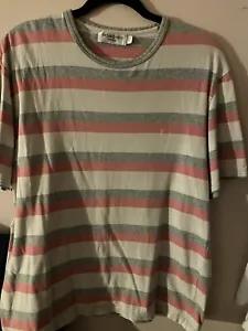 90er YSL Yves Saint Laurent Vintage Herren T-Shirt gestreift Größe L - Bild 1 von 3