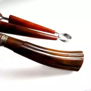 Vintage Butterscotch Bakelite Stainless Steel 2 Utensils - Picture 1 of 6