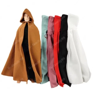 1/6 Scale CLoak Hooded Cape Soldier Clothes Model For 12" Female Male Body& - Picture 1 of 12